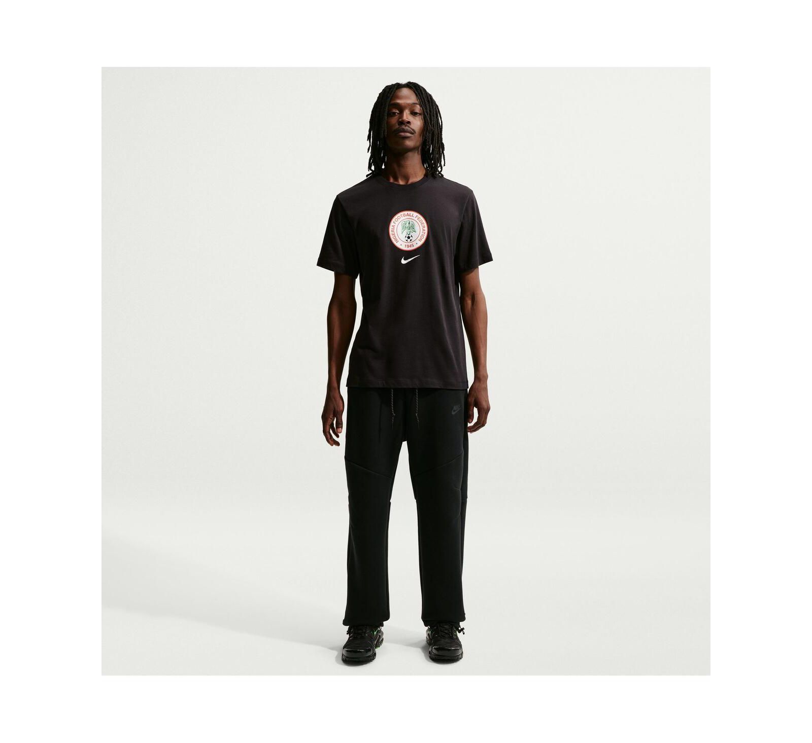 Мужская футболка Nike Black Nigeria National Team Crest
