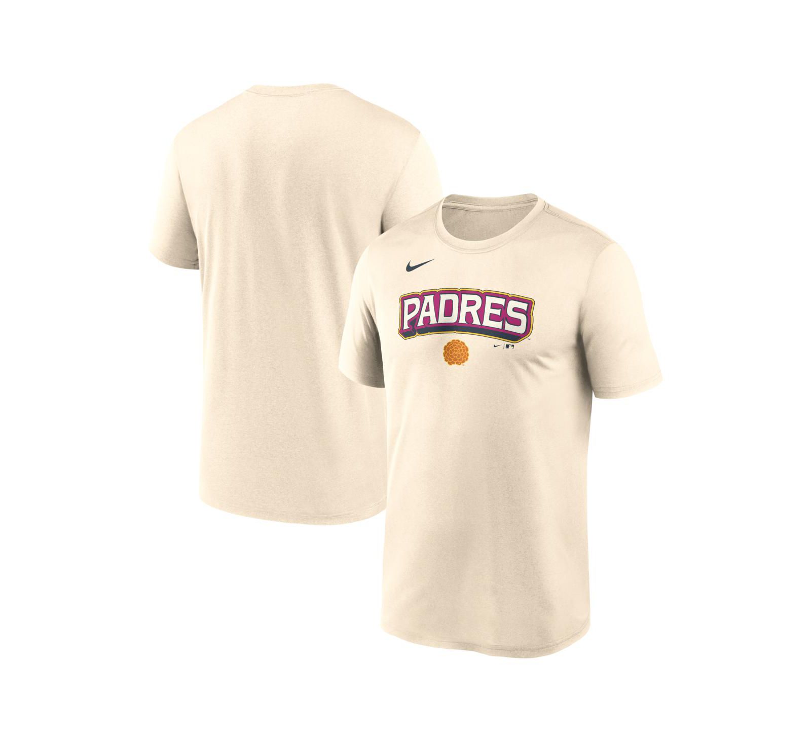 Nike Men's Cream San Diego Padres 2026 City Connect Team Phrase Script Dri-FIT T-Shirt