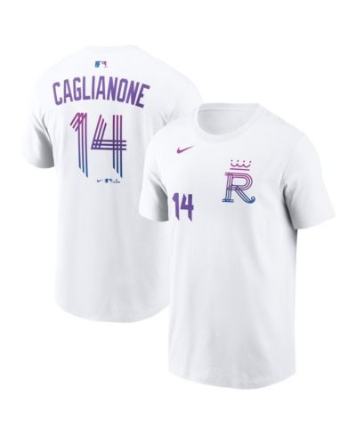 Nike Men's Jac Caglianone White Kansas City Royals 2026 City Connect Name & Number T-Shirt