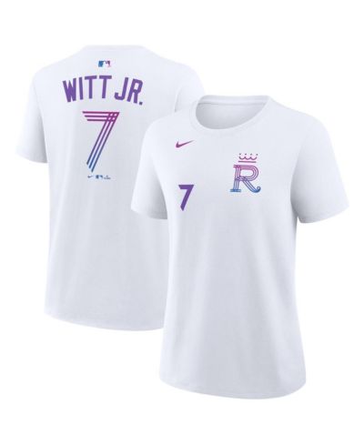 Футболка Nike Women's Bobby Witt Jr. White Kansas City Royals 2026 City Connect Name & Number