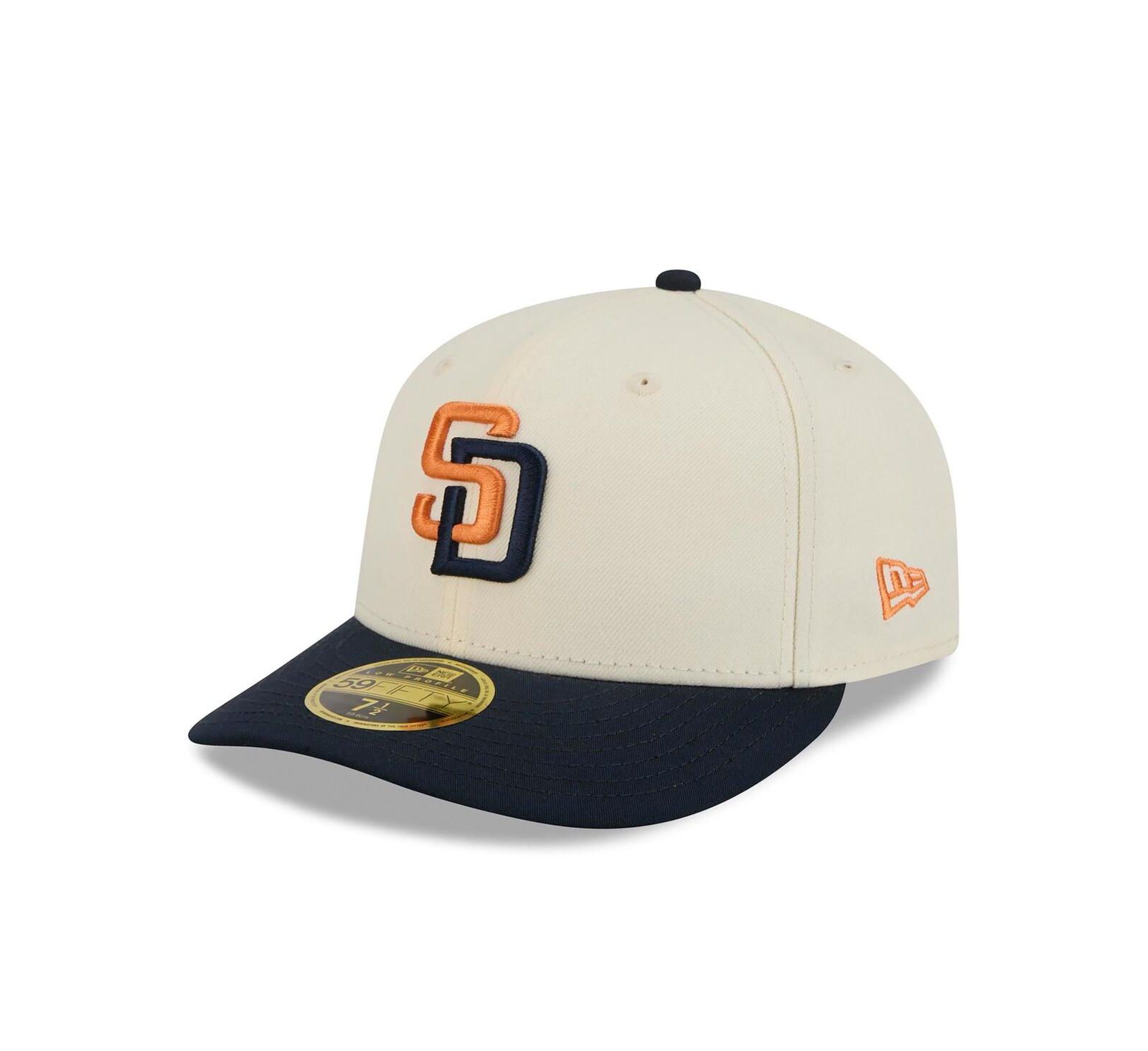 New Era Men's Cream/Obsidian San Diego Padres 2026 City Connect Low Profile 59FIFTY Fitted Hat