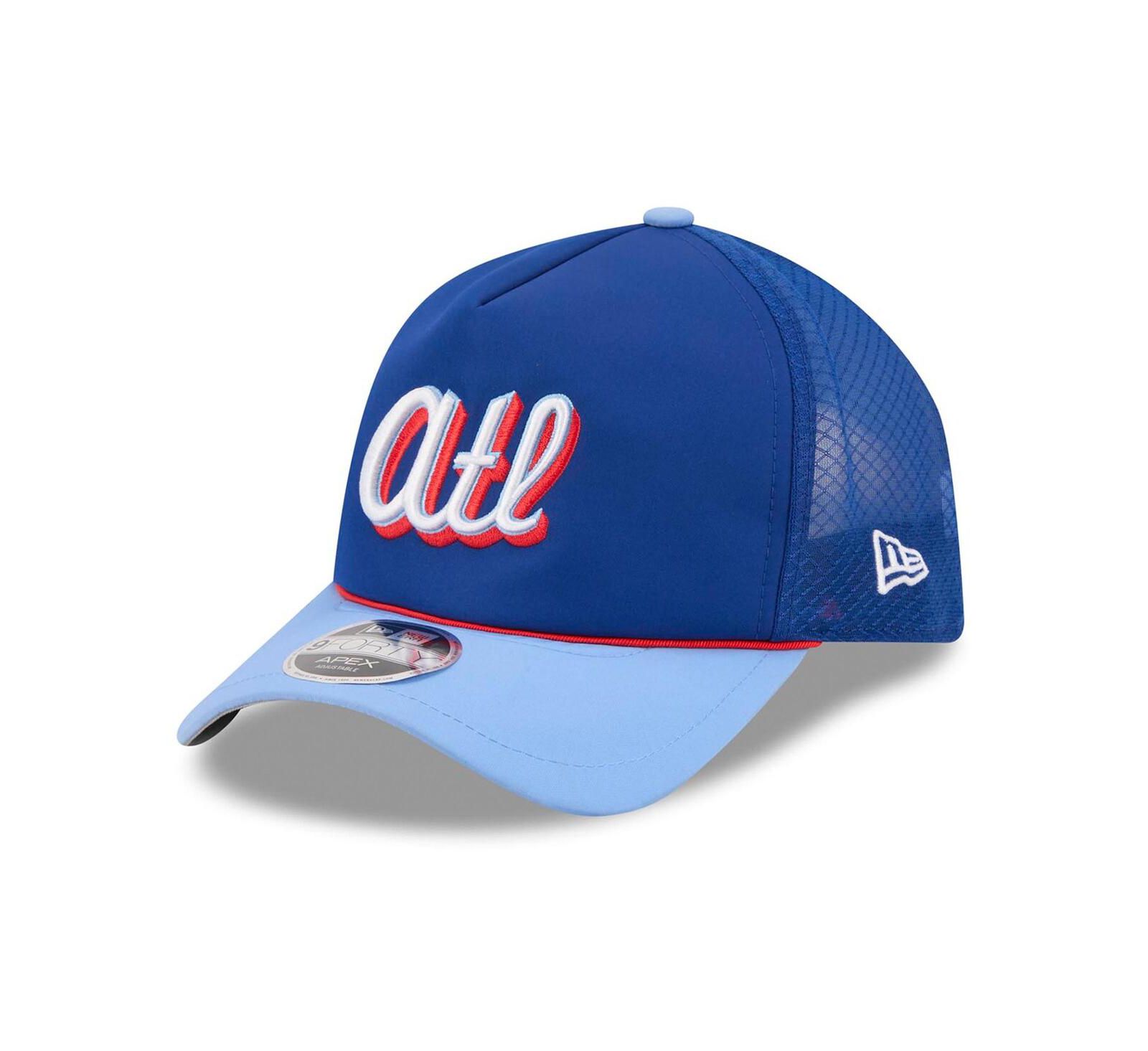 New Era Мужская бейсболка Atlanta Braves 2026 City Connect Apex 9FORTY регулируемая, синяя