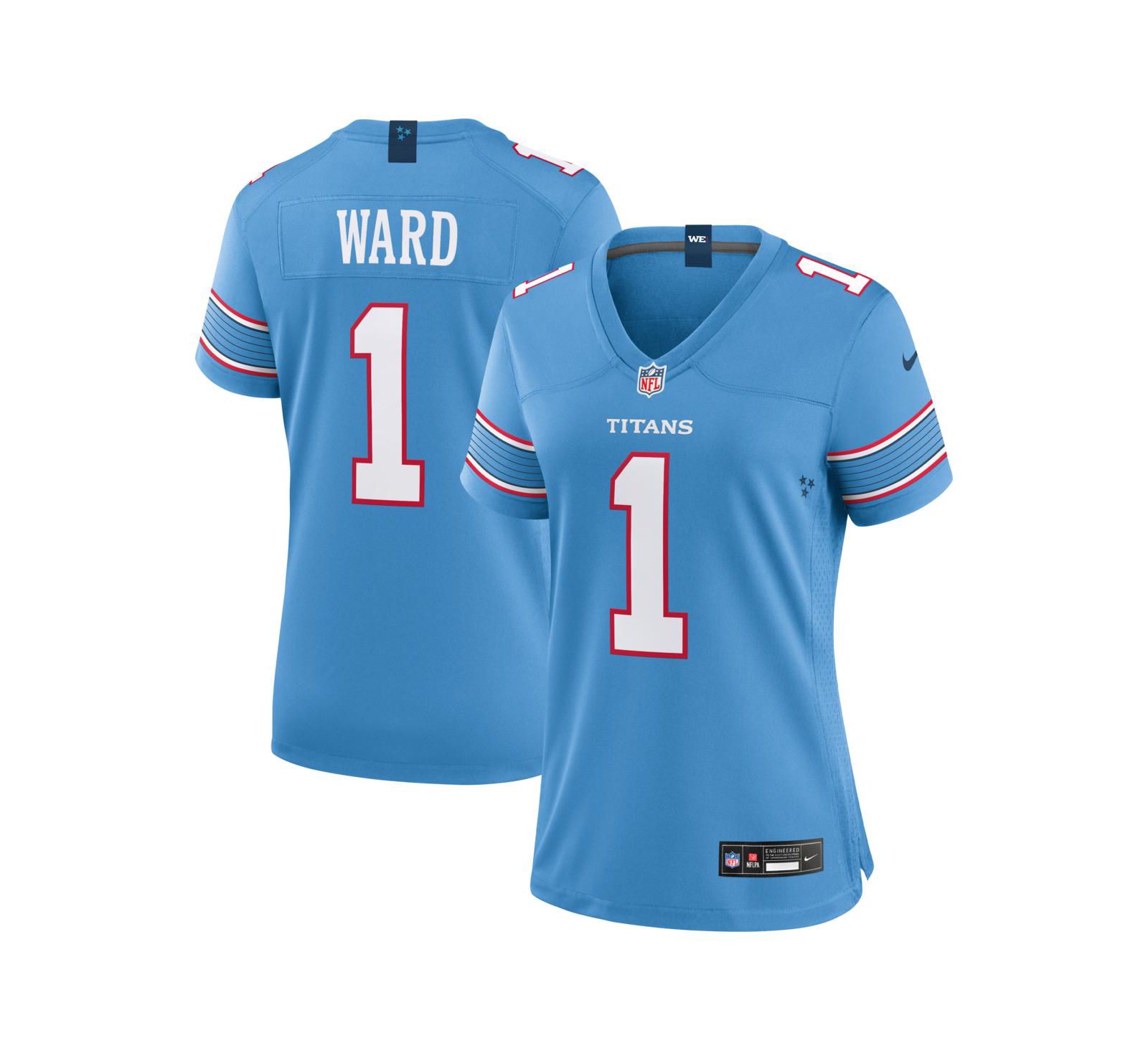 Nike Women's Cameron Ward Light Blue Tennessee Titans Game Jersey