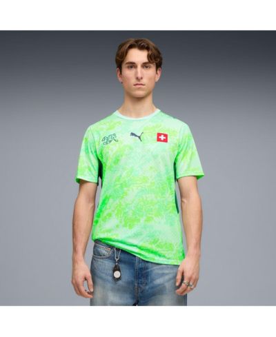 Мужская реплика джерси сборной Швейцарии 2026 Away Green Puma