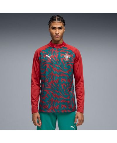 Мужская кофта Puma Portugal National Team Pre-Match с молнией, красная