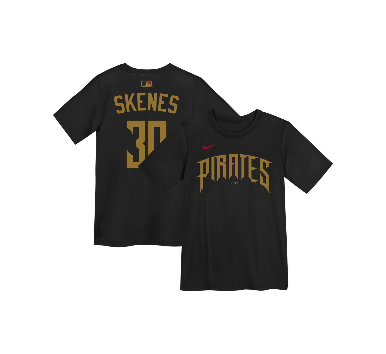 Nike детская футболка Paul Skenes Black Pittsburgh Pirates 2026 City Connect Name & Number