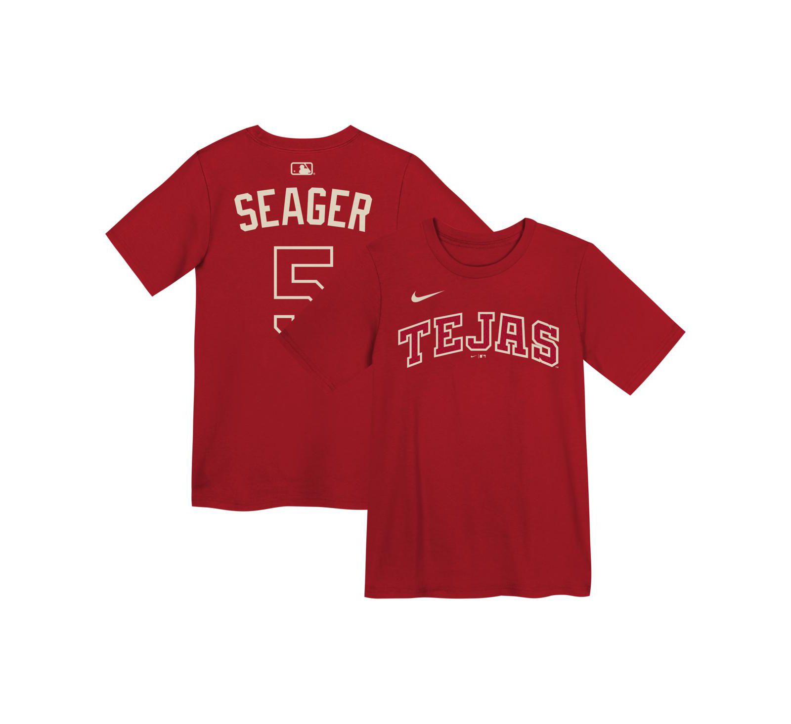 Nike детская футболка Corey Seager Red Texas Rangers 2026 City Connect