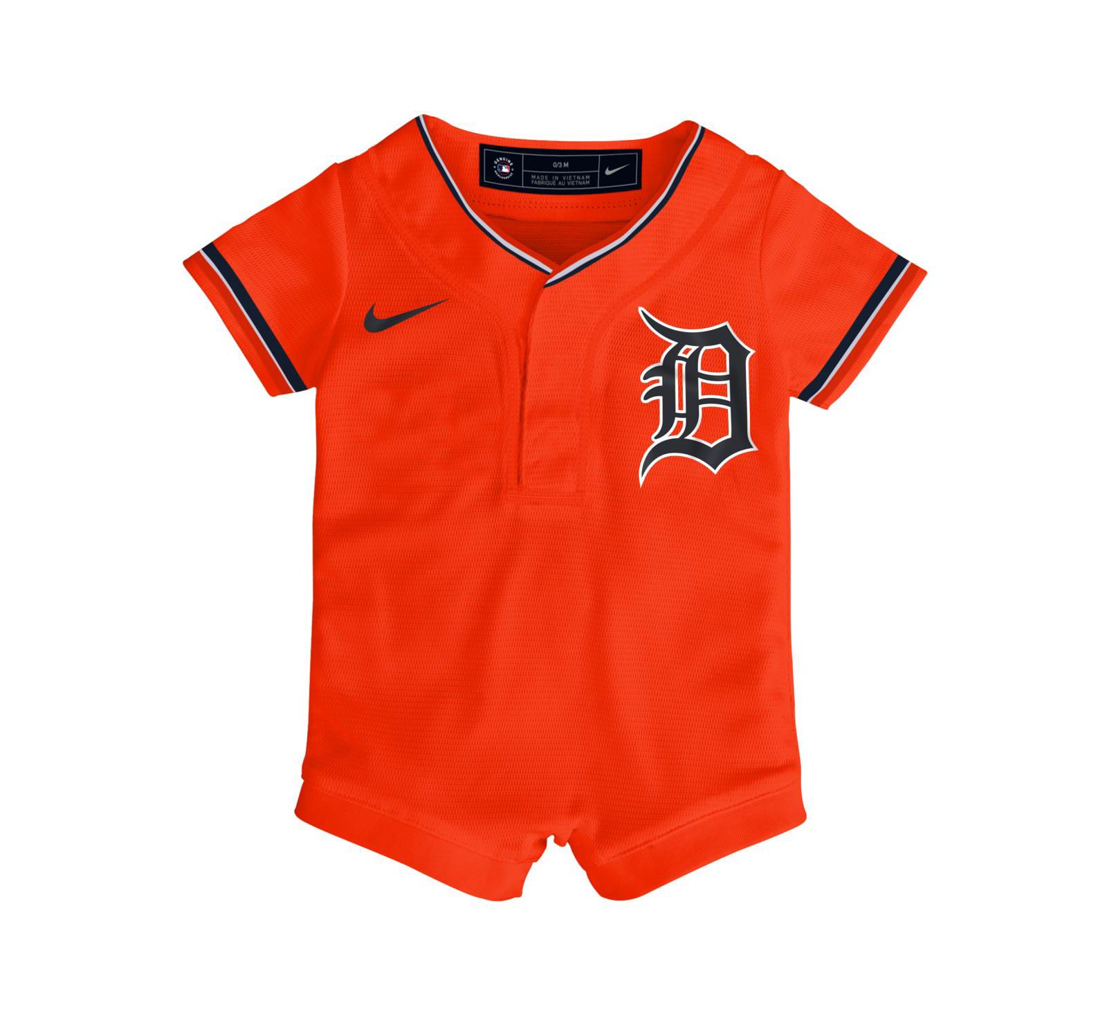 Детский комбинезон Nike Orange Detroit Tigers Alternate Replica