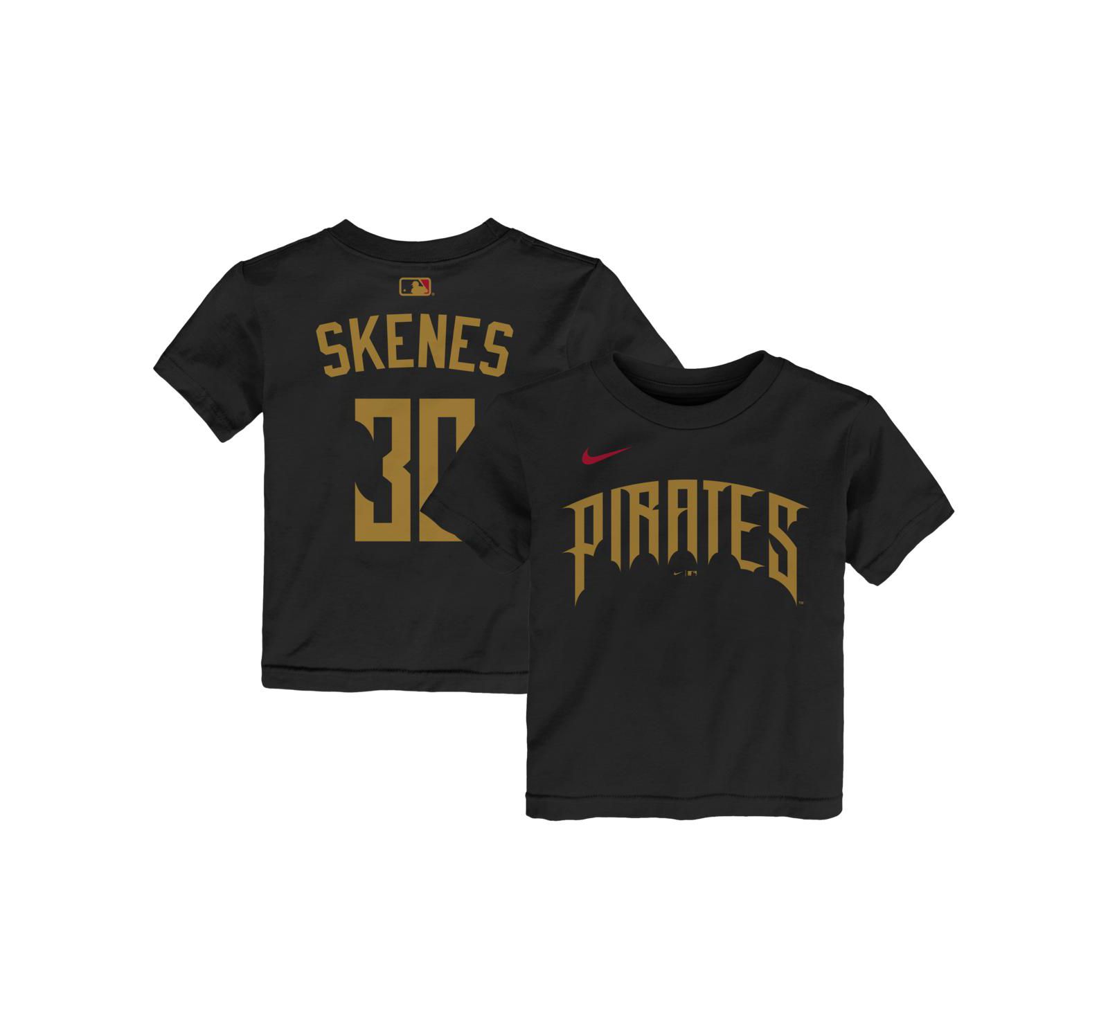 Детская футболка Nike Paul Skenes Black Pittsburgh Pirates 2026 City Connect
