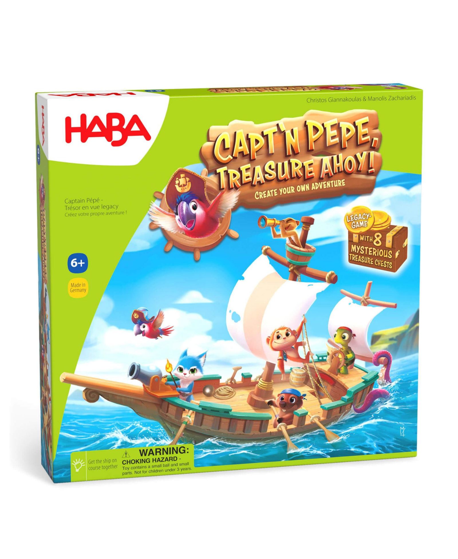 Настольная игра Haba Capt'n Pepe: Treasure Ahoy, для детей от 6 лет