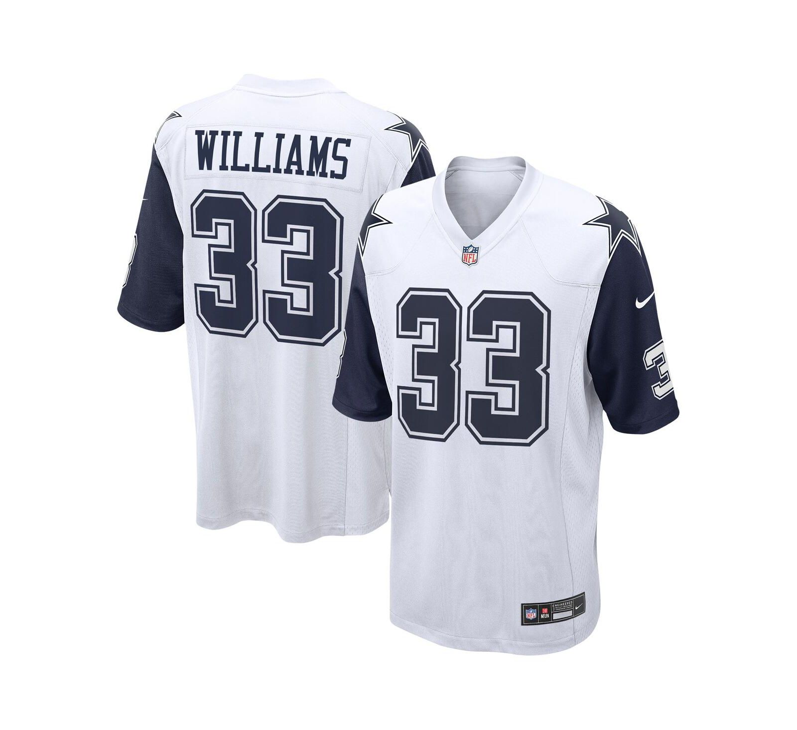 Nike Men's Javonte Williams White Dallas Cowboys Alternate Game Jersey