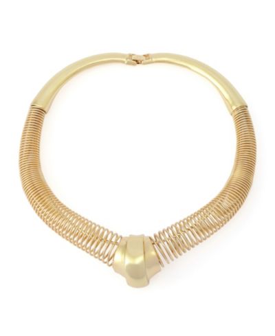Золотое ожерелье-чокер Robert Lee Morris Soho Gold Coiled Wire Collar