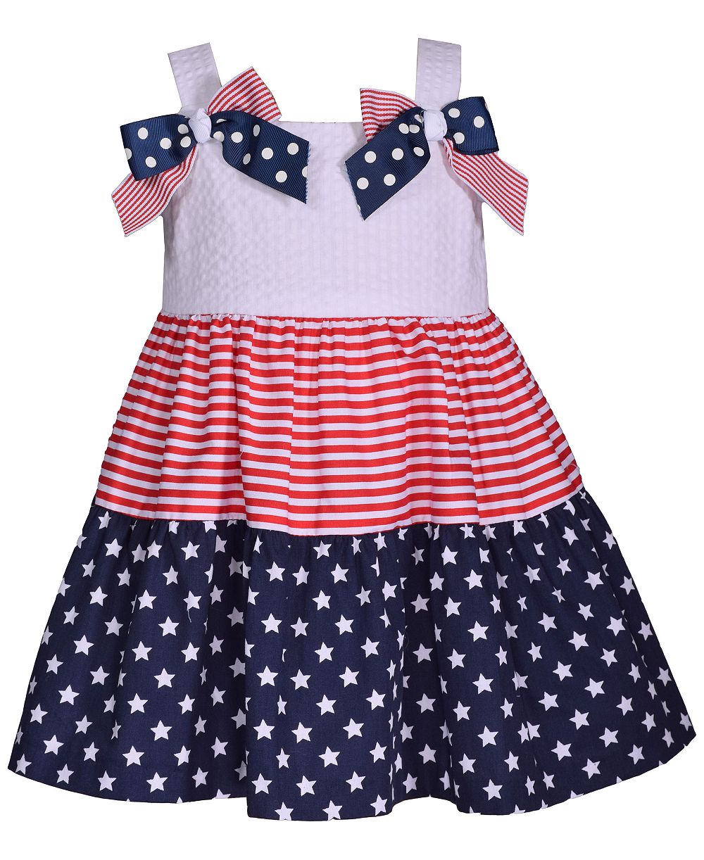 Детское платье Bonnie Jean 2T-6X Americana с бантом на плече