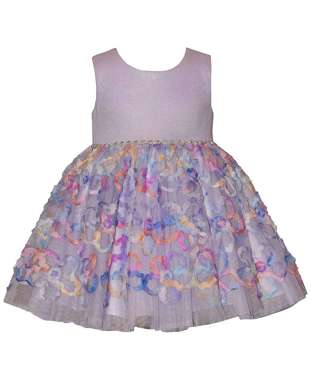 Bonnie Jean Girls' 2T-6X Multicolor Sleeveless Party Dress