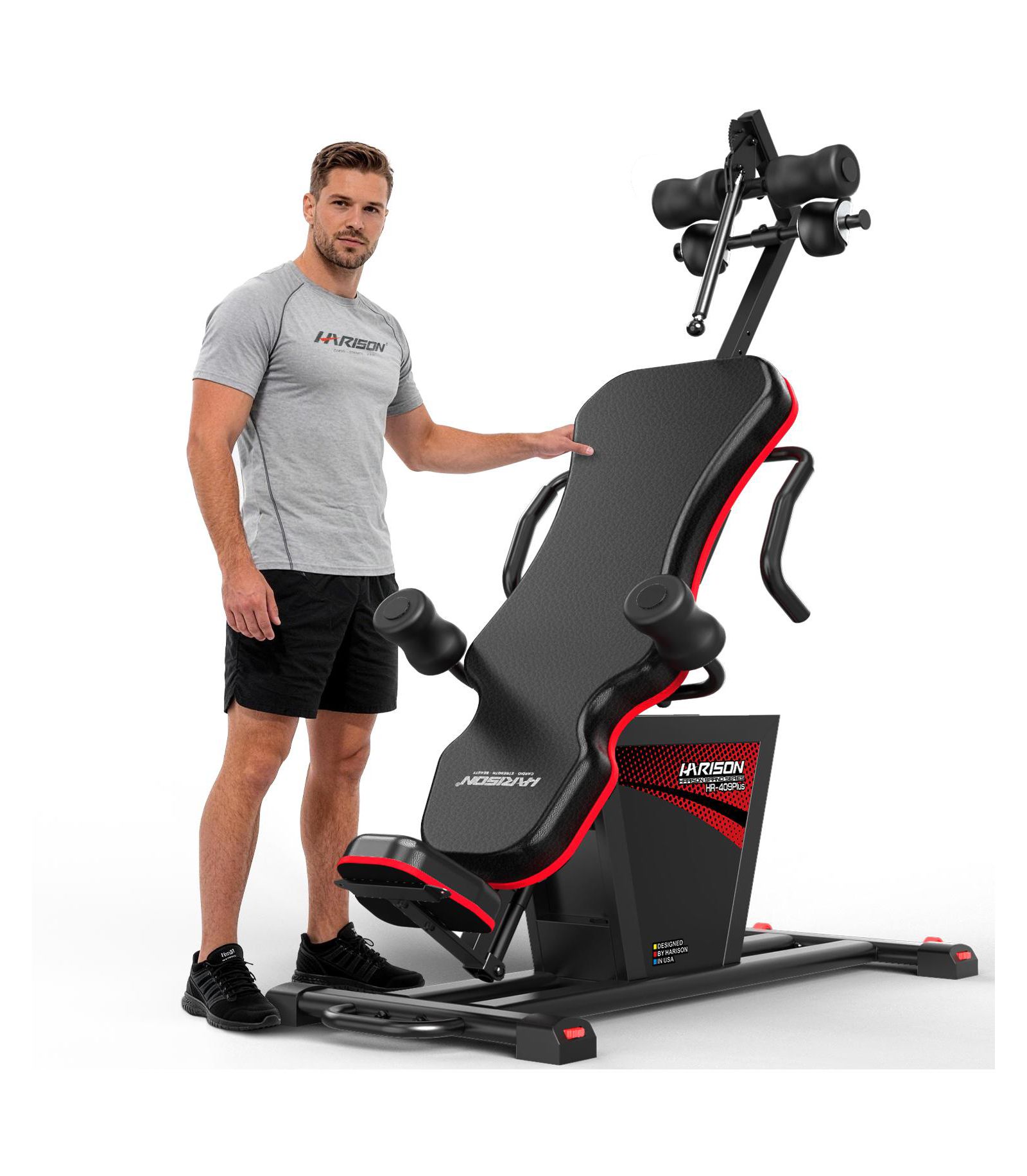 HARISON Strength Training Inversion Table for Back Pain Relief with Remote Control (HRM-409 Plus)