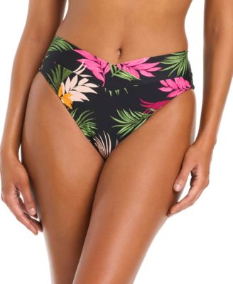 Bar III Women's Havana Heat V-Waist High-Leg Swim Bottoms, Macy's Exclusive