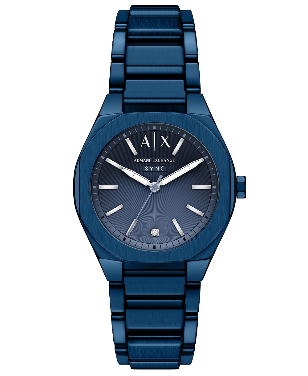 Женские часы A|X Armani Exchange Sync Quartz Blue Stainless Steel 36mm