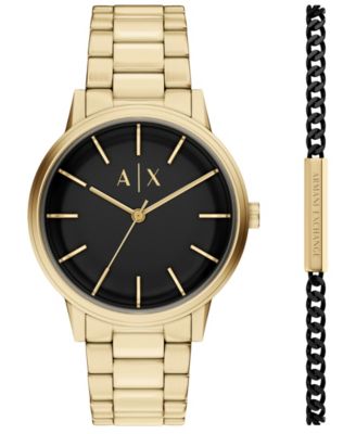 Мужские часы A|X Armani Exchange NA Quartz Gold Stainless Steel 42mm