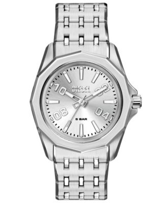 Diesel Мужские часы Stinger Quartz Silver Stainless Steel 44mm