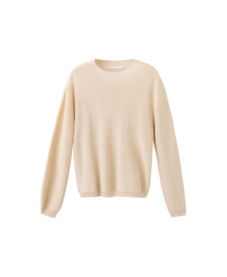 Женский легкий свитер MANGO из вязаной ткани с люрексом