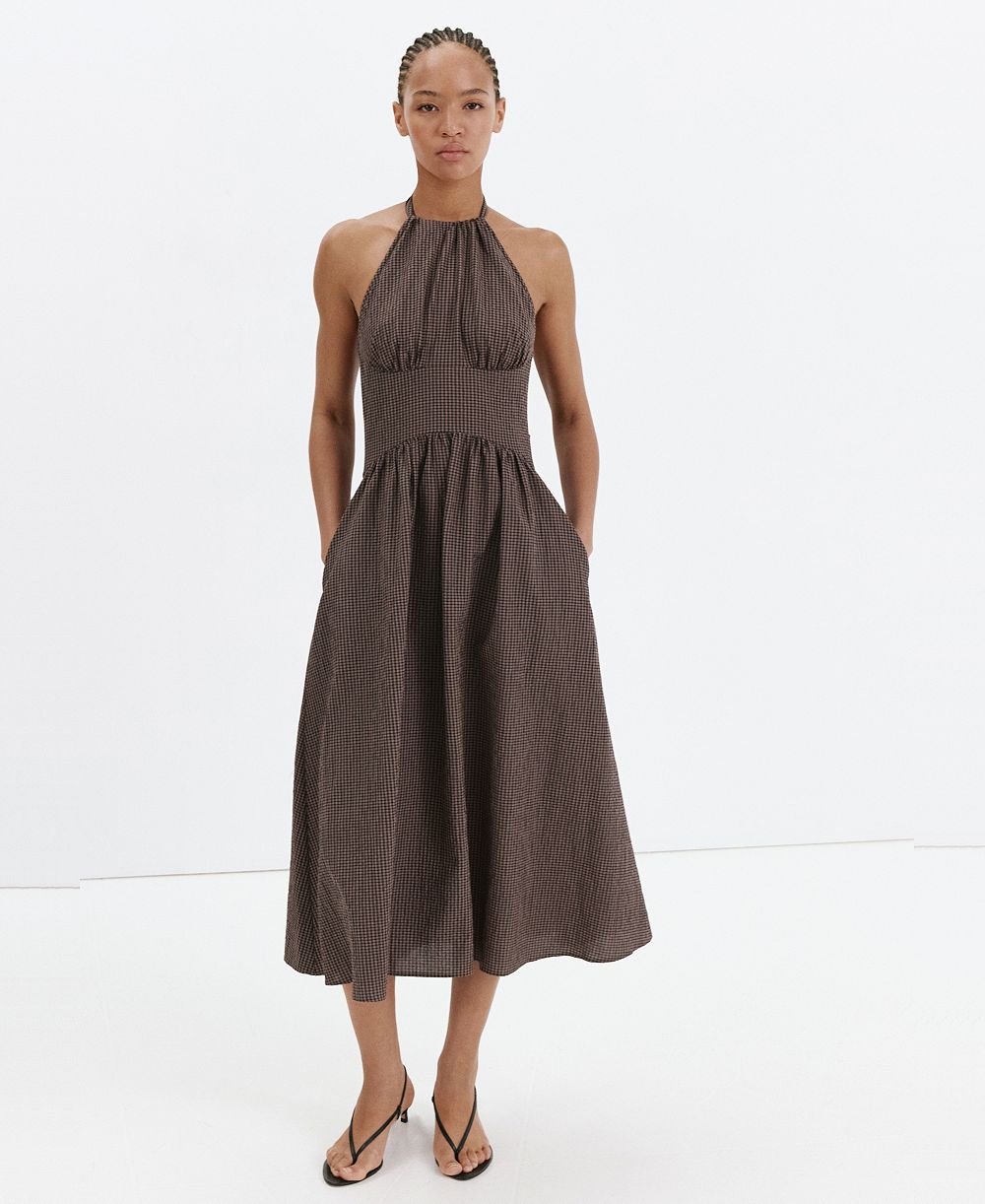 Женское платье Mango Gingham Halter