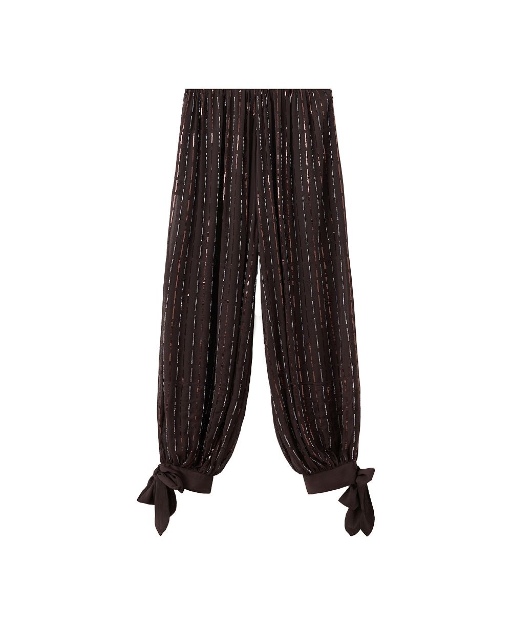 MANGO Women's Sequin Harem Pants