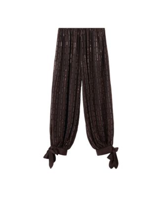 MANGO Women's Sequin Harem Pants