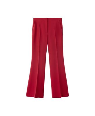 MANGO Women's High-Waist Flare Pants