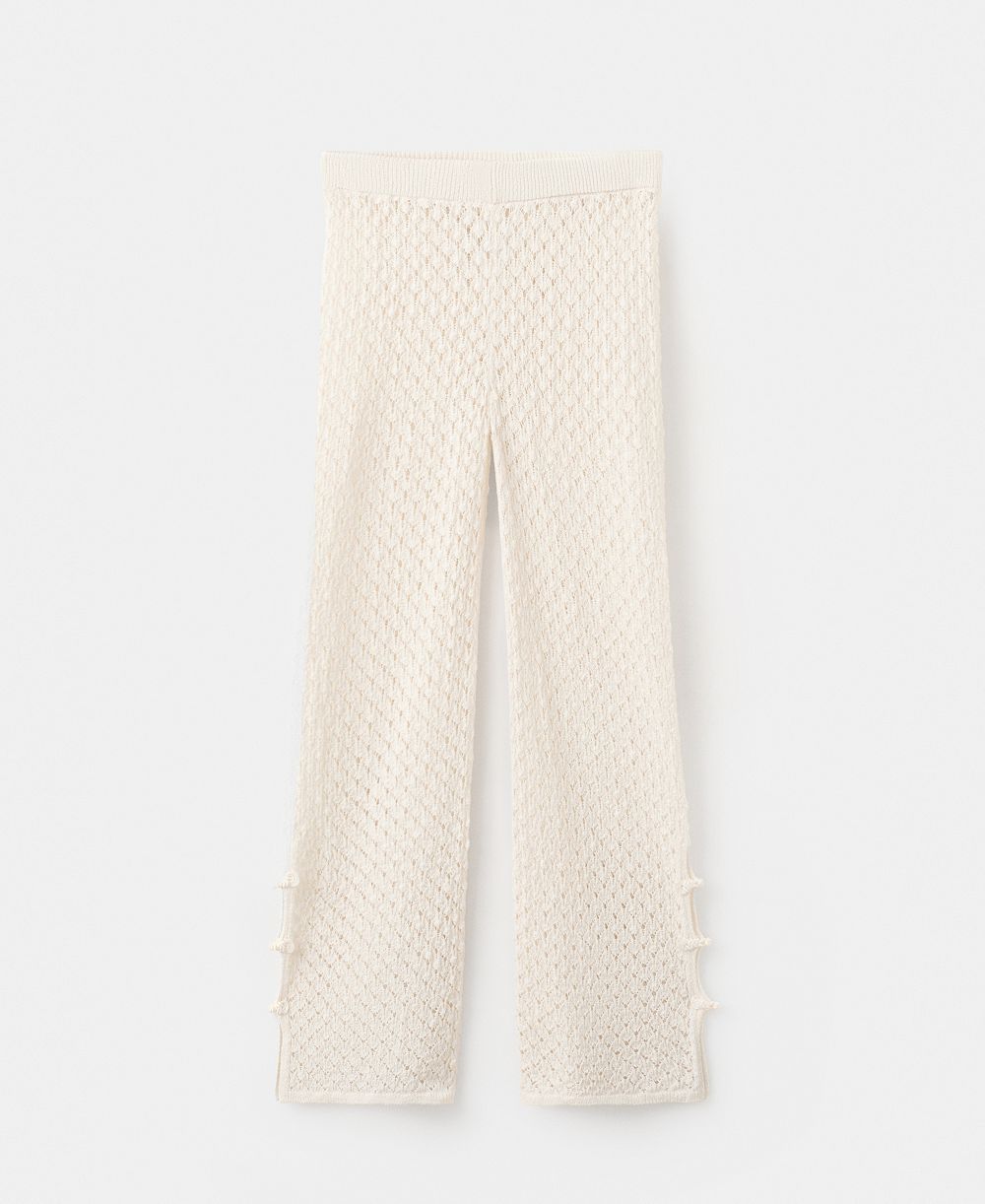 Mango Women's Openwork Knitted Pants