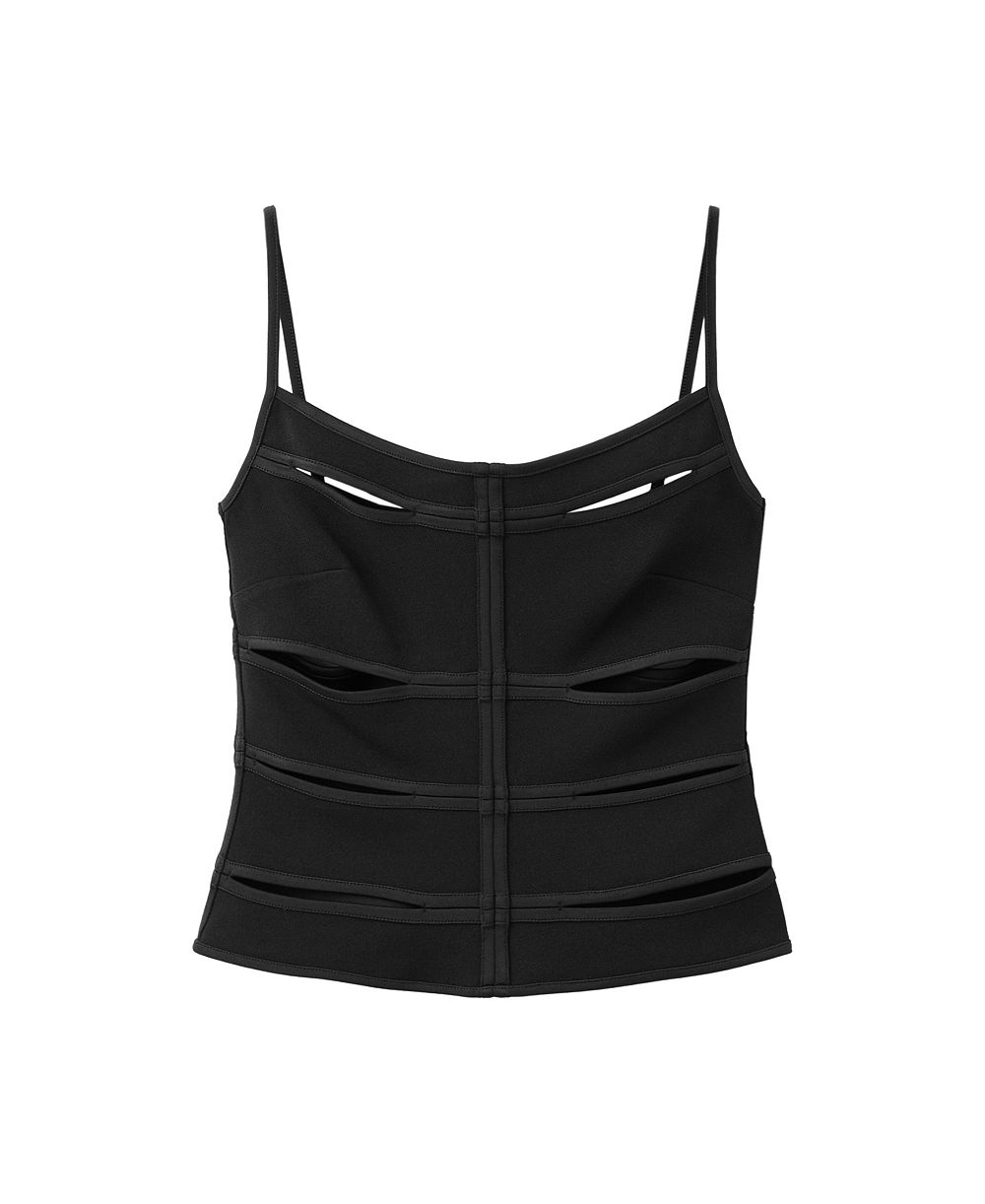 Женский топ MANGO Scoop Neck Cutout Tank Top