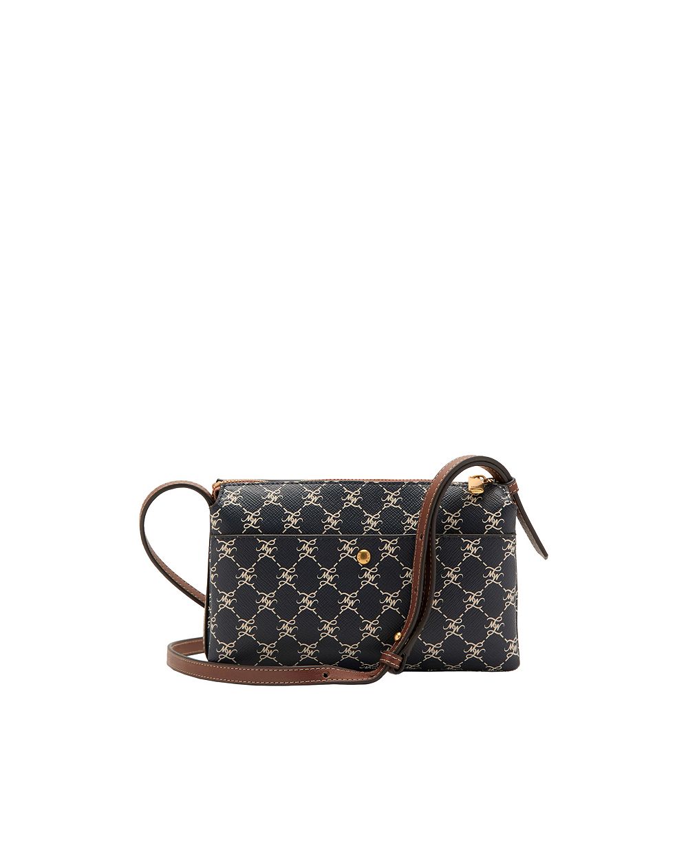 Mango Women's Printed Logo Shoulder Bag