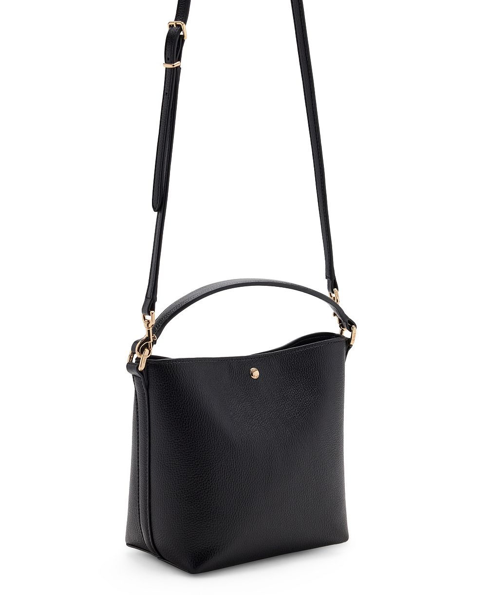 MANGO Women's Small Faux Leather Bucket Handbag