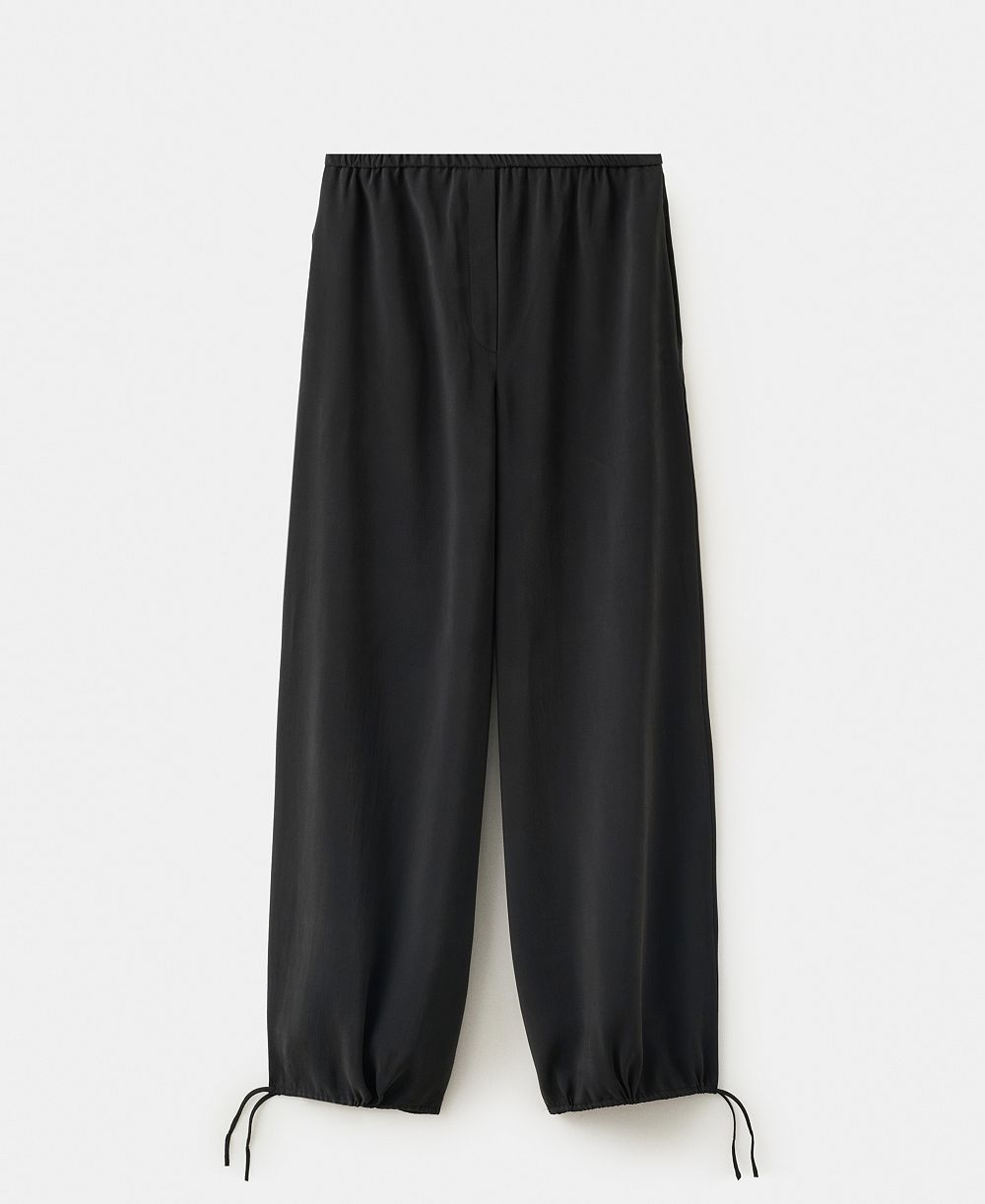 Mango Women's Elastic Waistband Baggy Pants