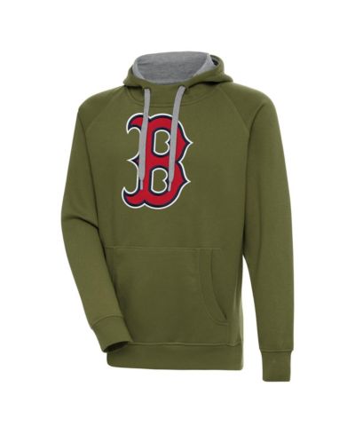Худи Antigua Men's оливковое Boston Red Sox Victory