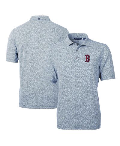 Мужская рубашка поло Cutter & Buck Boston Red Sox Virtue Eco Pique с принтом