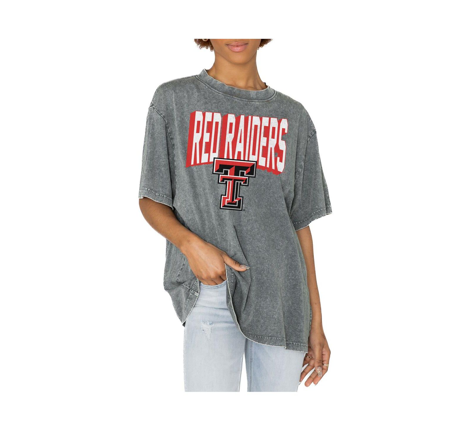 Gameday Couture Women's Gray Texas Tech Red Raiders Solid Defense Oversized T-Shirt