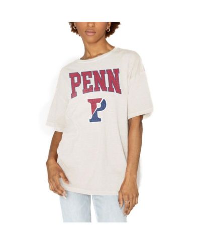 Gameday Couture Женская оверсайз футболка Pennsylvania Quakers, белая