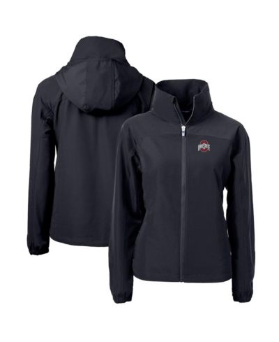 Cutter & Buck Women's Black Ohio State Buckeyes Charter Eco Full-Zip Jacket