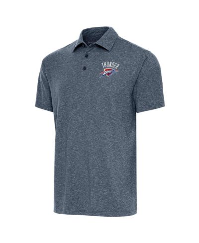 Мужская рубашка-поло Antigua Heather Navy Oklahoma City Thunder Par