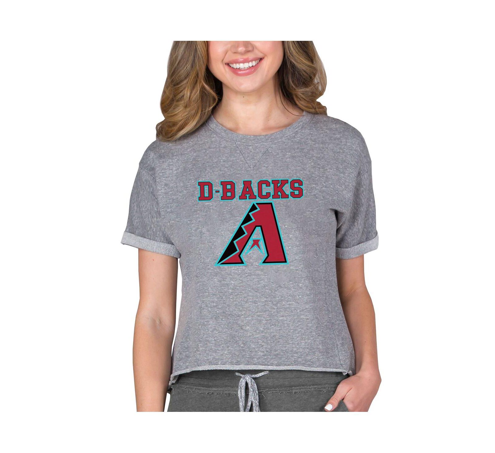 Concepts Sport Женский серый свитшот Arizona Diamondbacks Tri-Blend Terry