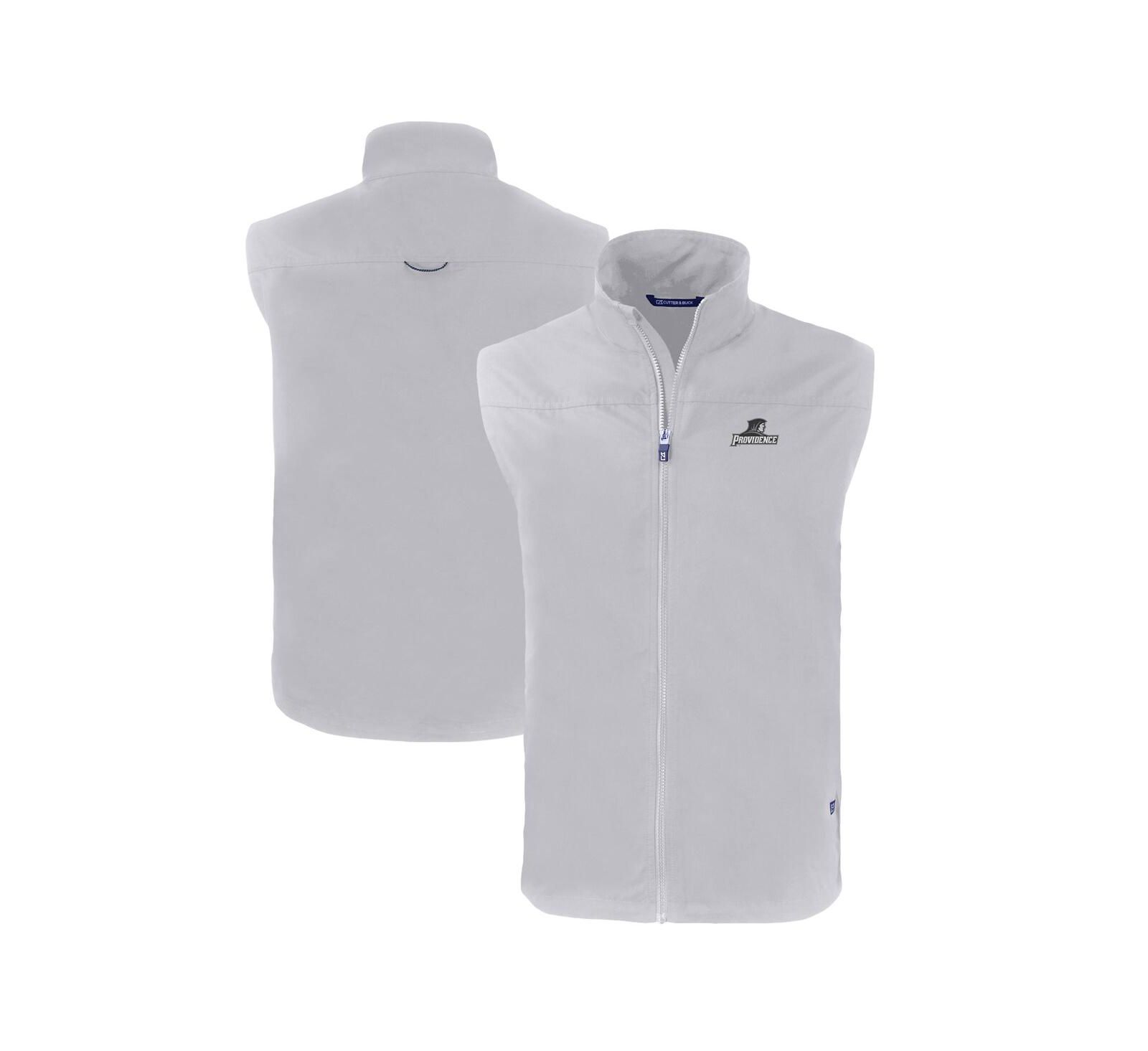 Cutter & Buck Men's Gray Providence Friars Charter Eco Full-Zip Vest