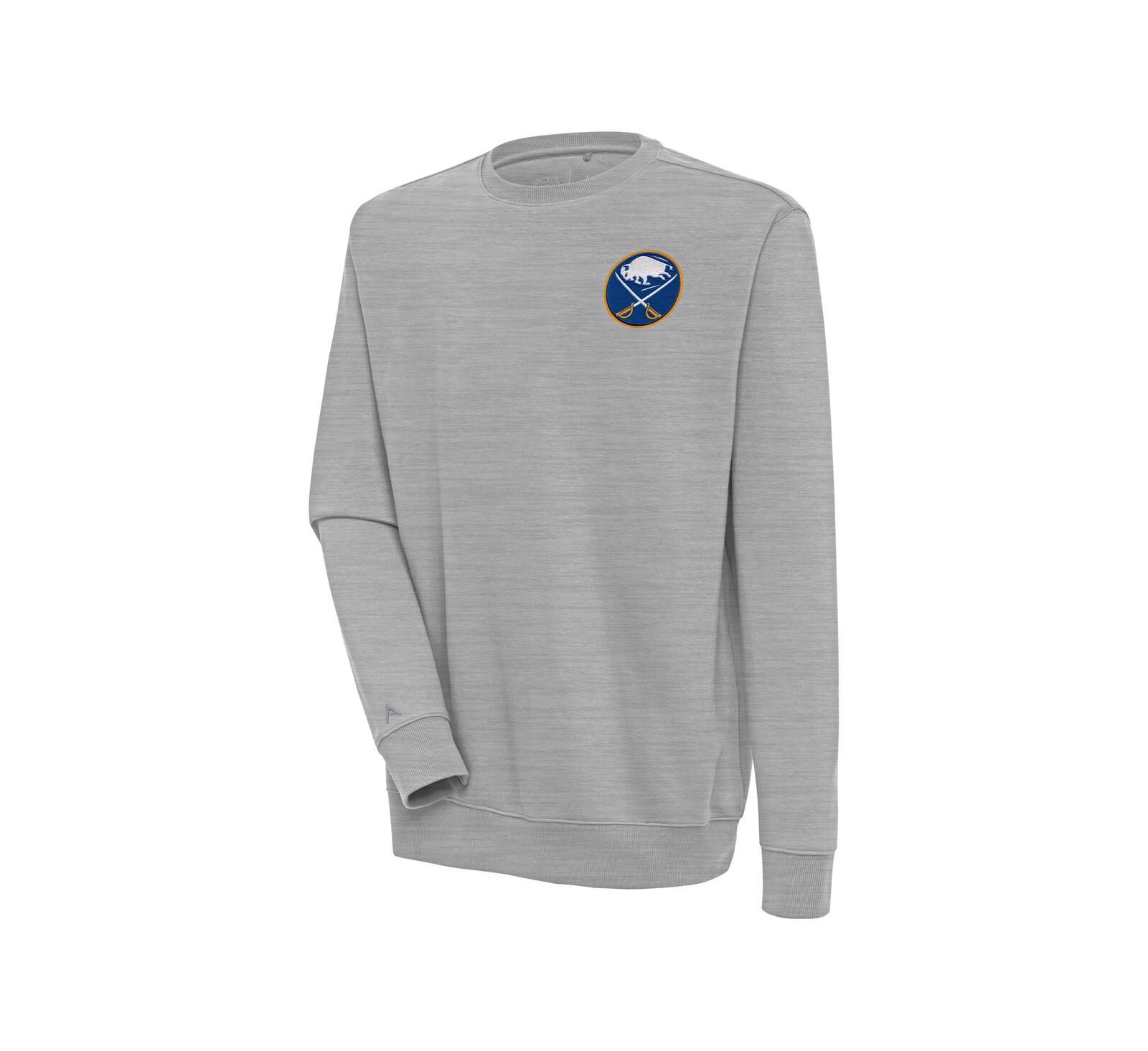 Свитшот Antigua Men's Heather Gray Buffalo Sabres Victory Pullover