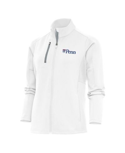 Женская куртка Antigua White Pennsylvania Quakers Generation Full-Zip
