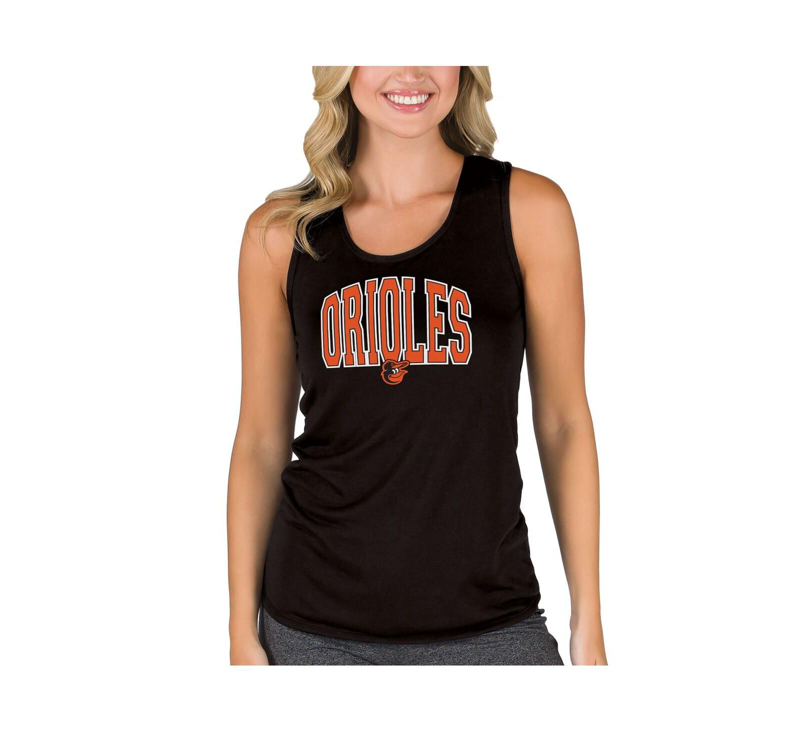 Женский майка для марафона Concepts Sport Black Baltimore Orioles Racerback