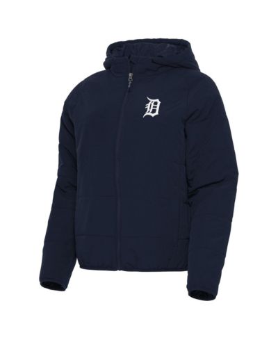 Antigua Женское темно-синее худи на молнии Detroit Tigers Universe