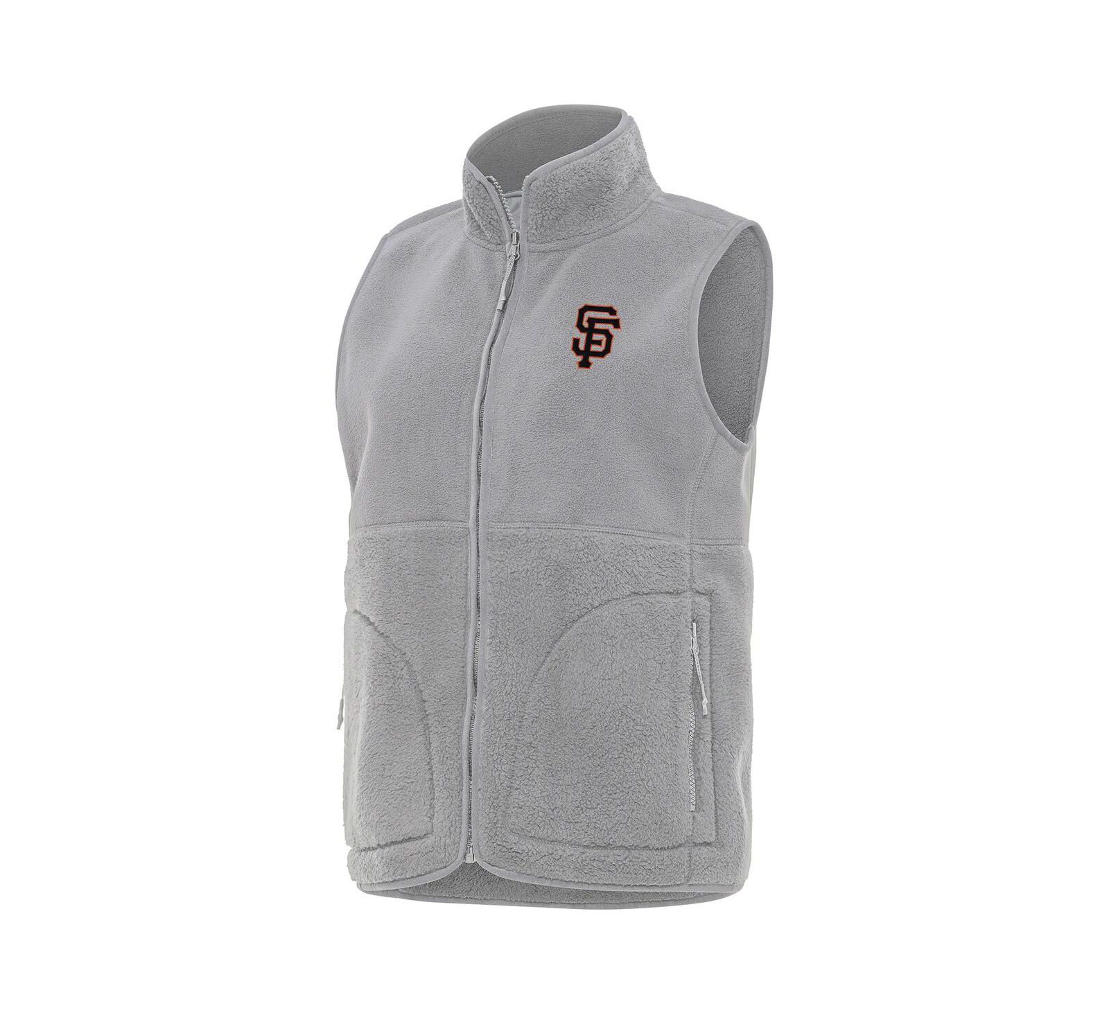 Antigua Женский серый жилет San Francisco Giants