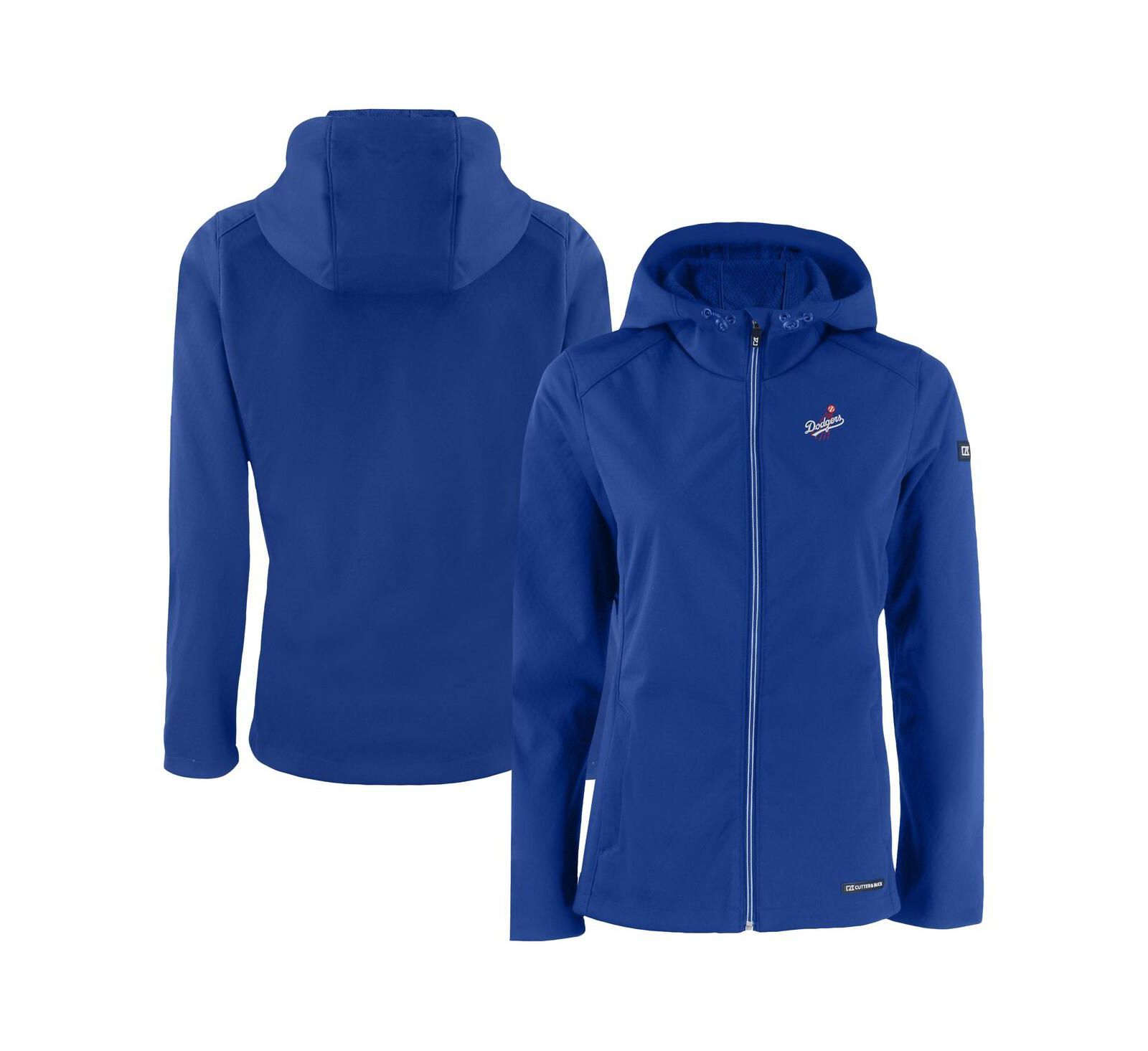 Женская ветровка Cutter & Buck Royal Los Angeles Dodgers Evoke Eco Softshell Full-Zip