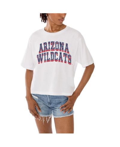 Женская укороченная футболка Gameday Couture Arizona Wildcats Claim to Fame, белая