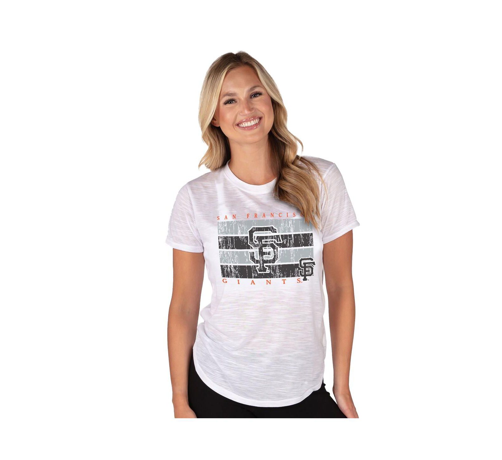 Женский трикотажный топ Concepts Sport White San Francisco Giants Infuse Knit
