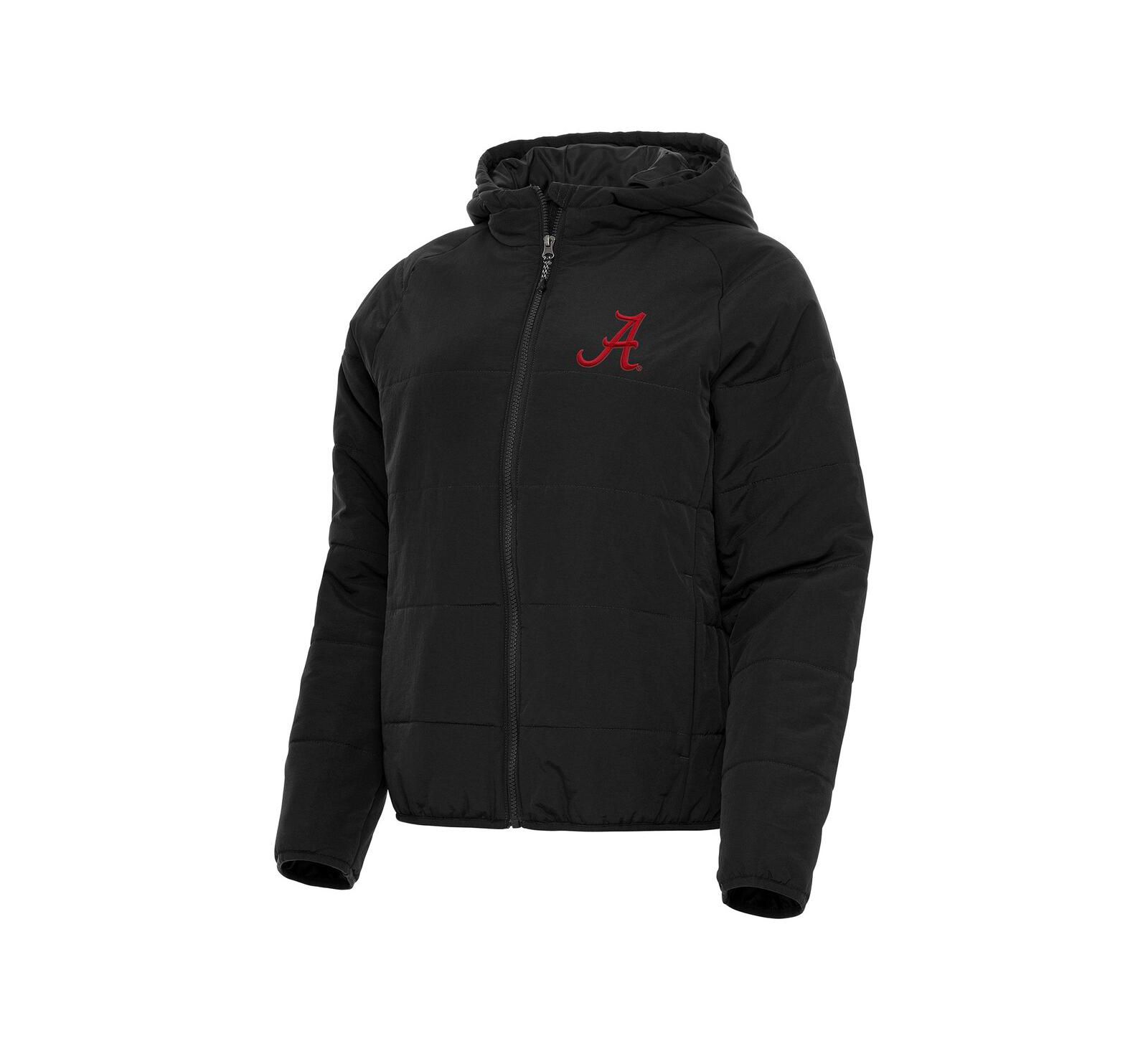Antigua Women's Black Alabama Crimson Tide Universe Full-Zip Puffer Jacket